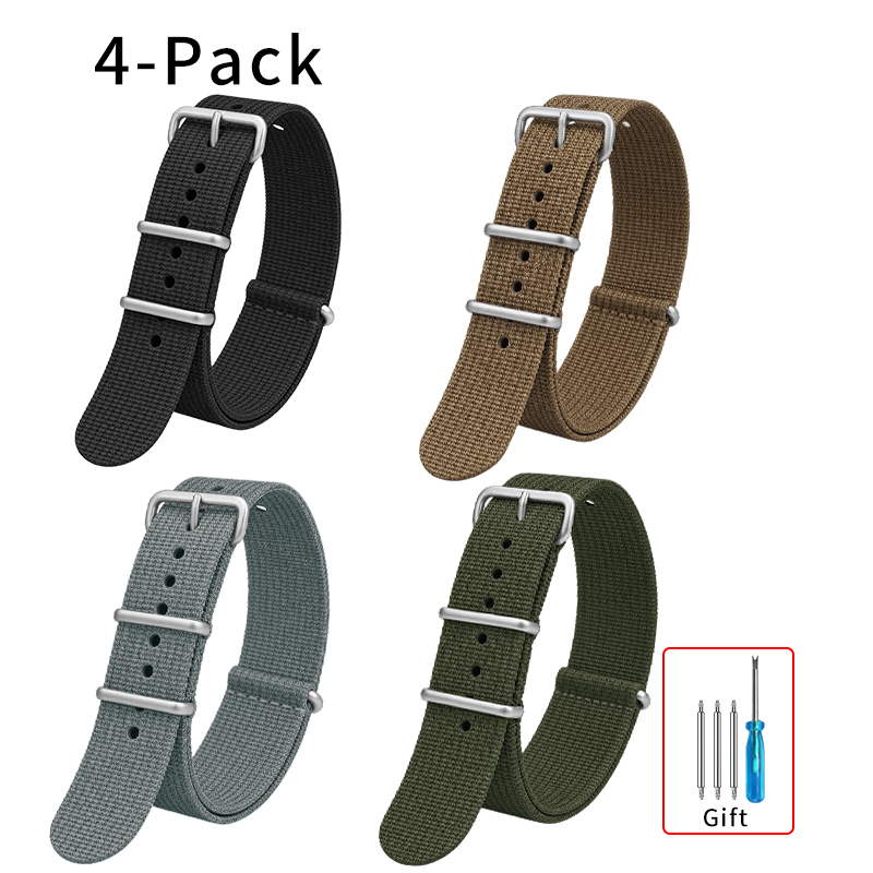 Nato Strap Nylon - Premium Quality Ribbed Nato Nylon Strap