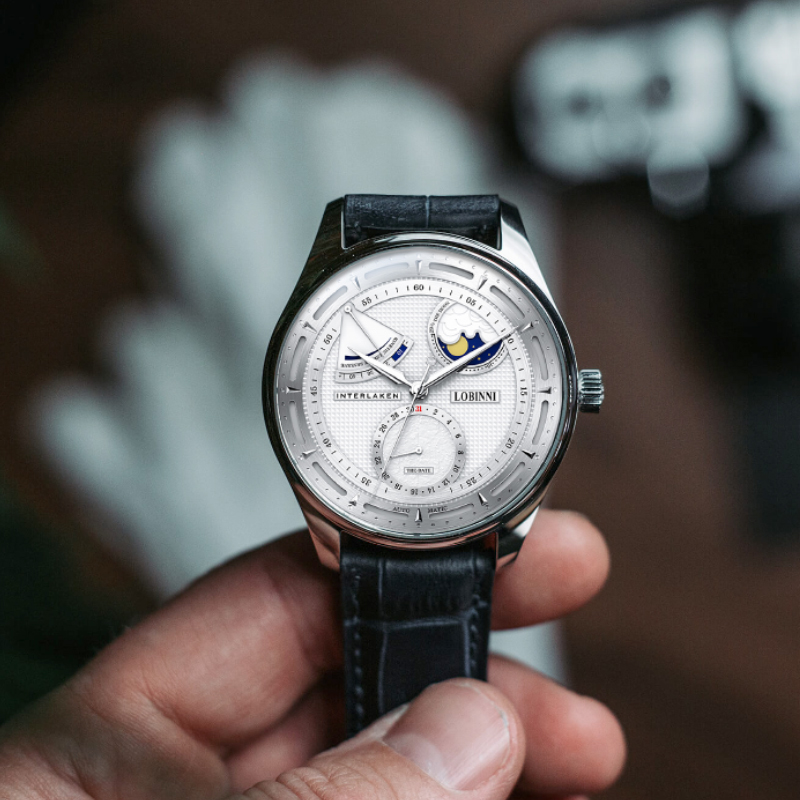 Lobinni Moon Phase Seagull Wat - Omega Watch Constellation recension och pris