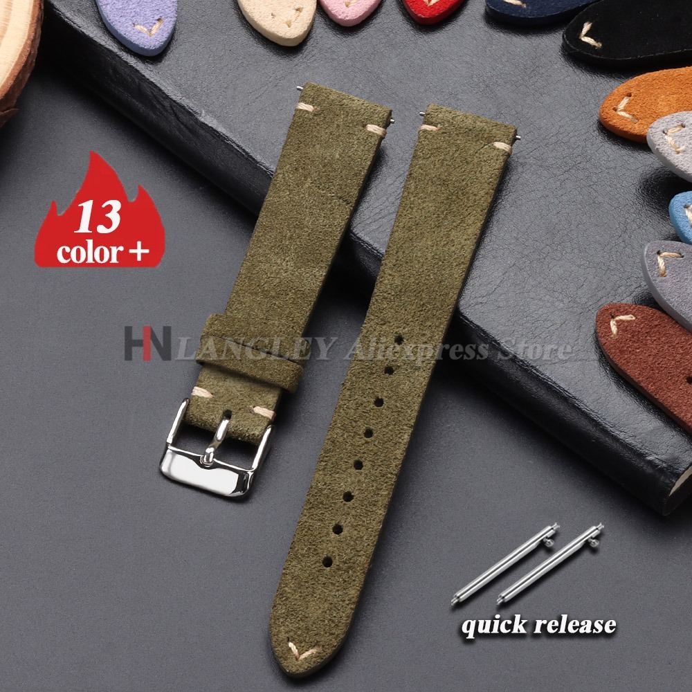 Quick Release Soft Suede Watch - Suede Strap Watch recension och pris