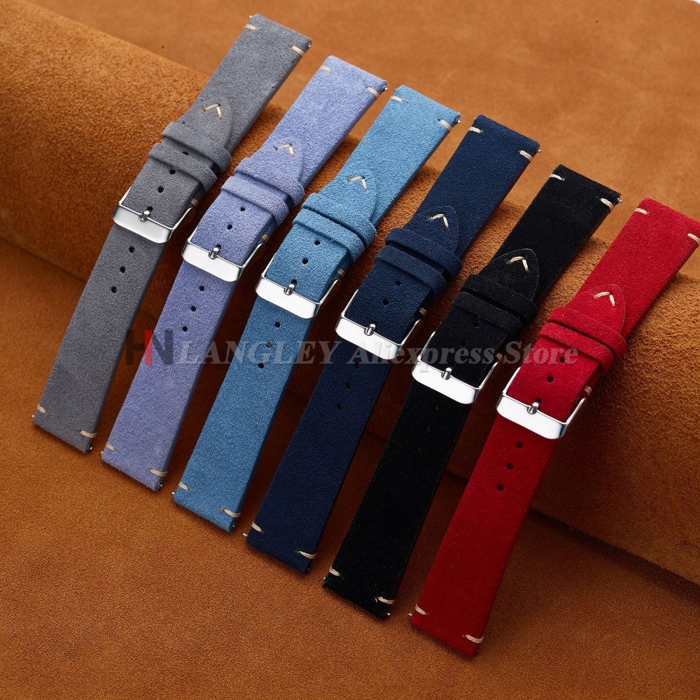 14/16mm 18mm 19mm 20mm 21mm 22 - Suede Strap Watch recension och pris