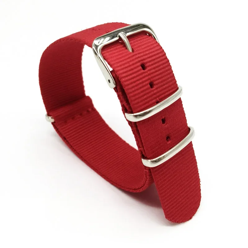Red Nylon Strap Men&Women 18mm - Nato Strap Nylon recension och pris