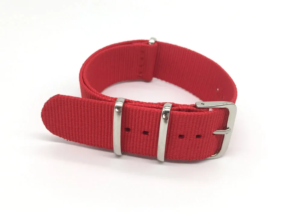 Red Nylon Strap Men&Women 18mm - Nato Strap Nylon recension och pris