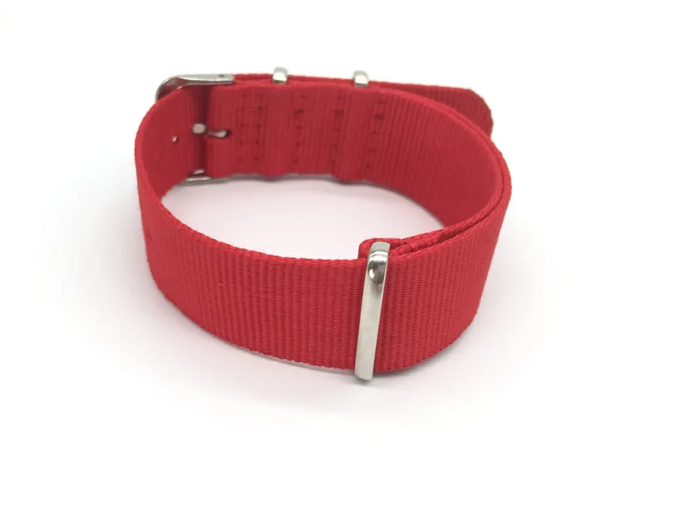 Red Nylon Strap Men&Women 18mm - Nato Strap Nylon recension och pris