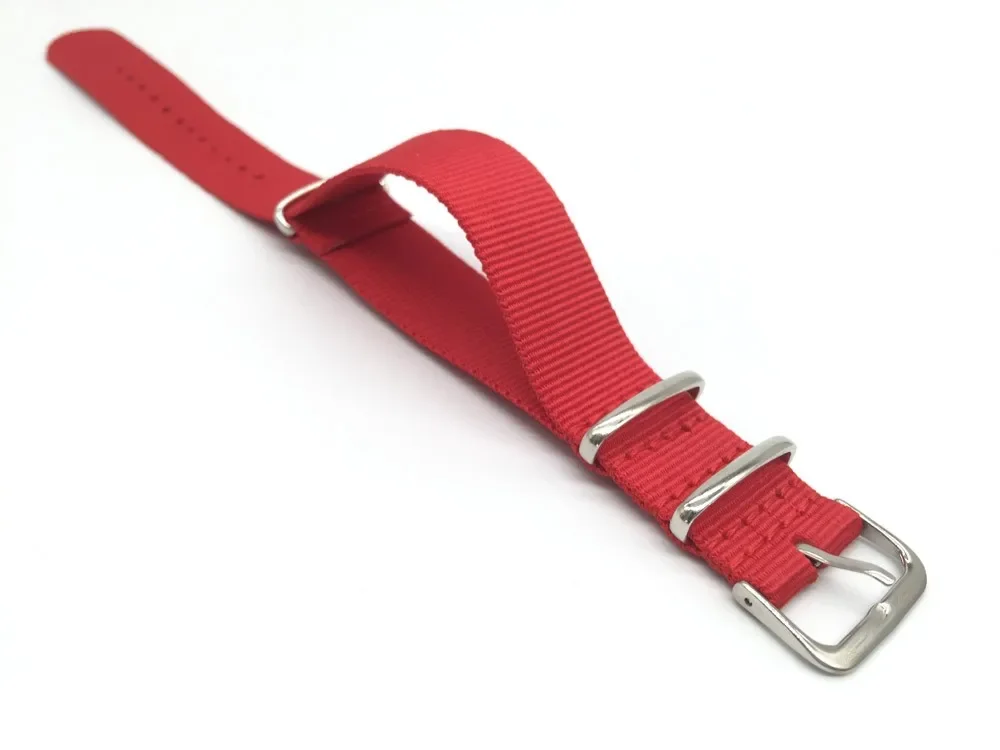 Red Nylon Strap Men&Women 18mm - Nato Strap Nylon recension och pris