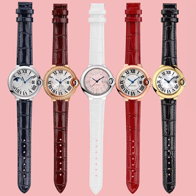 Bright Genuine leather watchba - Cartier Watch Ballon Bleu recension och pris